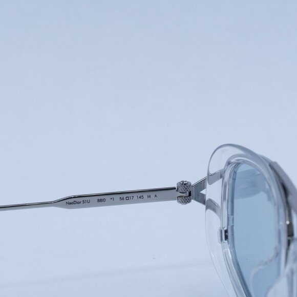 🕶️ New Dior NEODIOR S1U 88I0 Sunglasses - Silver Frame, Light Blue Lenses - Picture 6 of 10